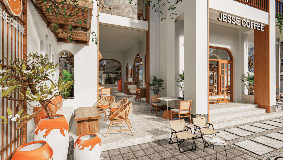 Thiết kế và thi công dự án quán cà phê Jesse Coffee Lưu Hữu Phước